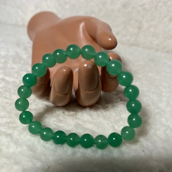 Bracelet 8mm Natural Green Aventurine - Picture 5 of 7